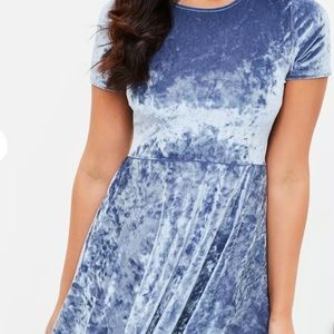 NWT 🆕 Blue Velvet Short Sleeve Skater Dress
